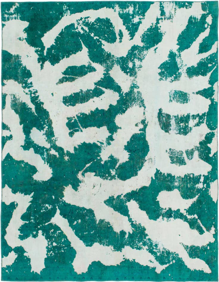Detail image of 7' 5 x 9' 3 Hand Knotted Ultra Vintage Persian Wool Rug