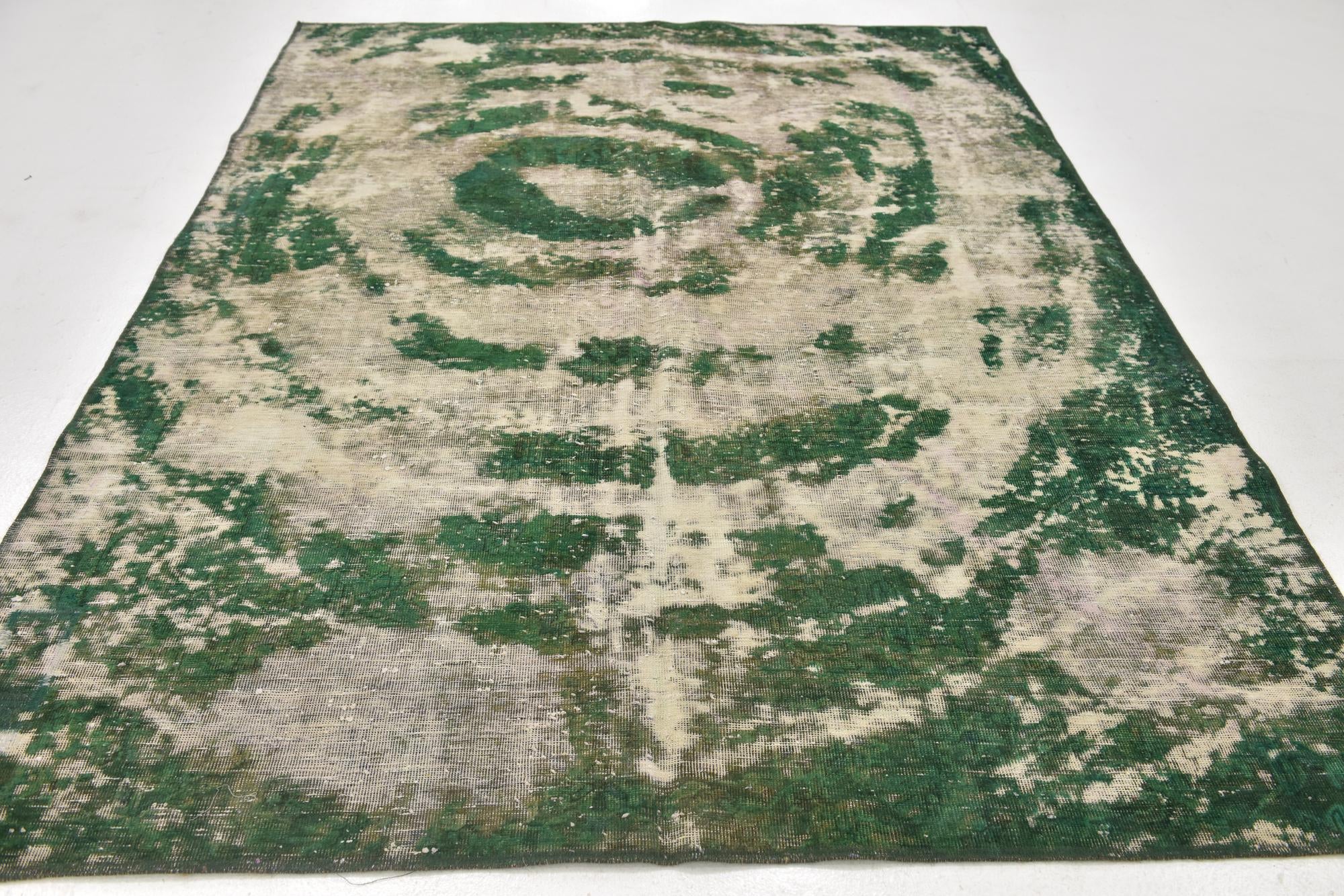 6' 4 x 8' 4 Hand Knotted Ultra Vintage Persian Wool Rug