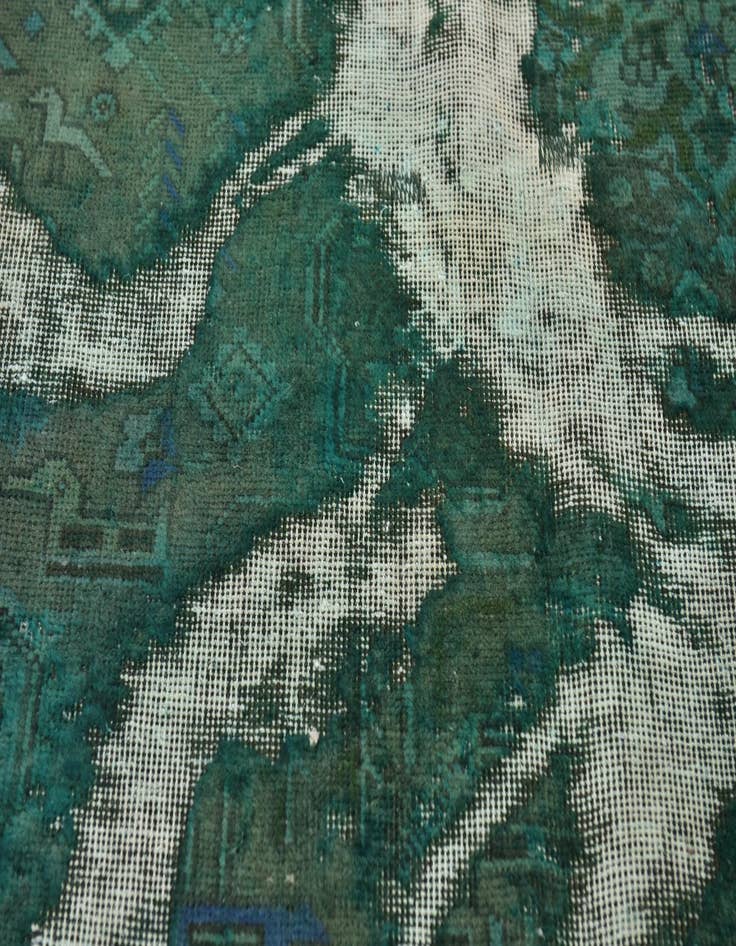 Detail image of 5' 5 x 9'  Hand Knotted Ultra Vintage Persian Wool Rug