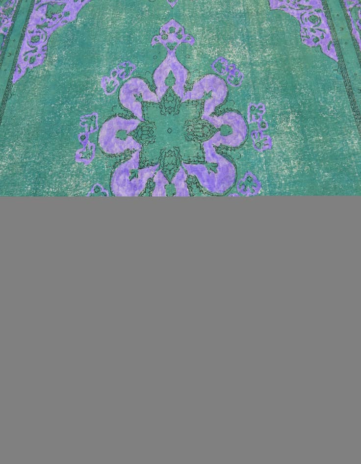 Detail image of 9' x 12' 4 Hand Knotted Ultra Vintage Persian Wool Rug