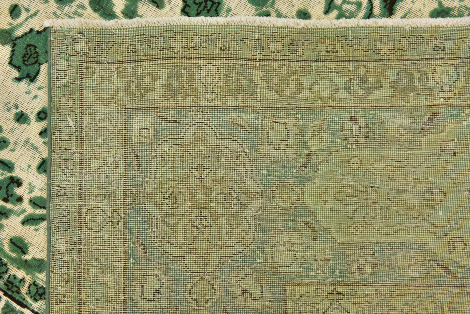 9' 9 x 12' 8 Hand Knotted Ultra Vintage Persian Wool Rug