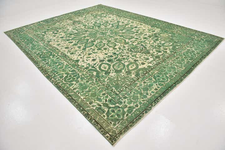 9' 9 x 12' 8 Hand Knotted Ultra Vintage Persian Wool Rug