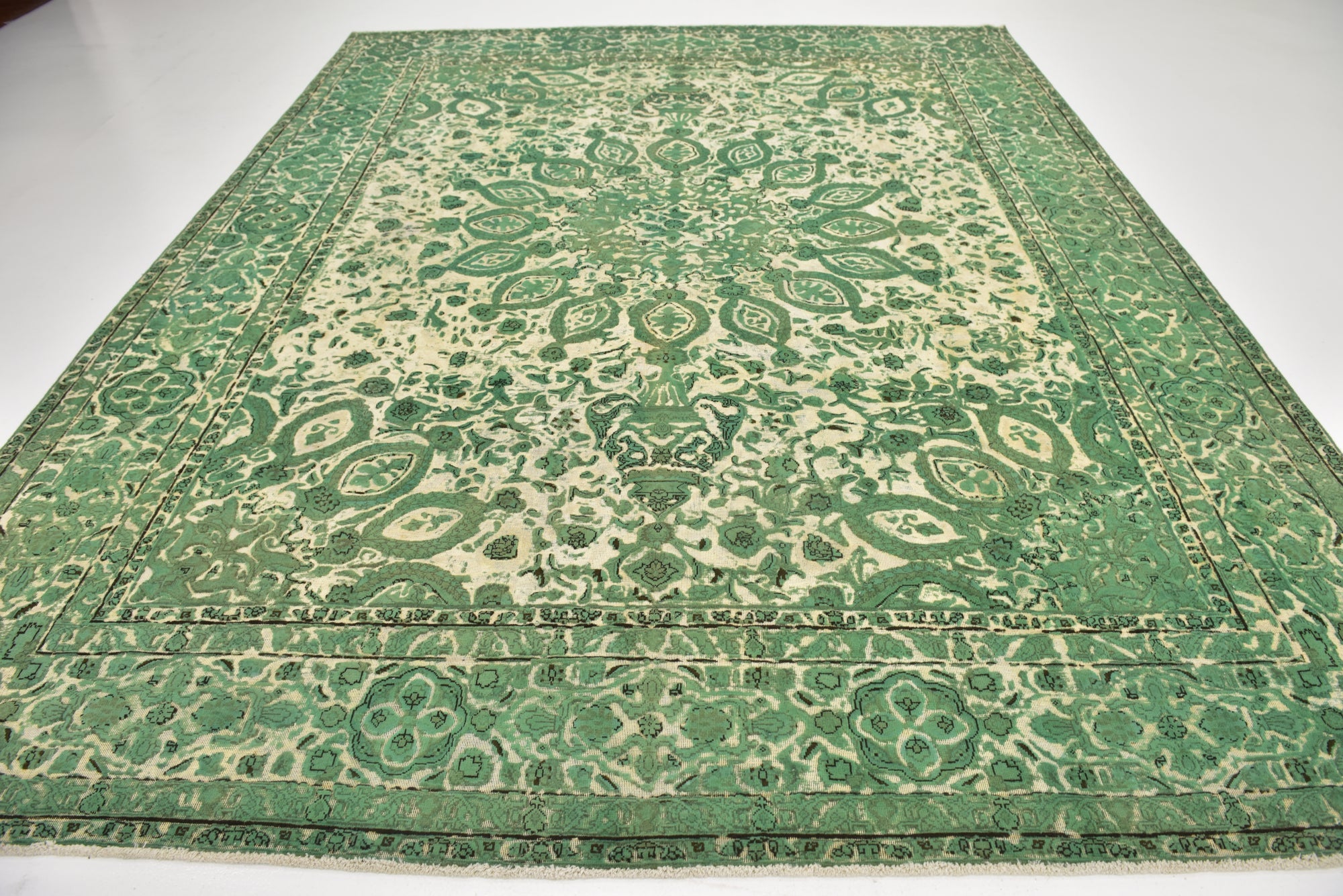 9' 9 x 12' 8 Hand Knotted Ultra Vintage Persian Wool Rug
