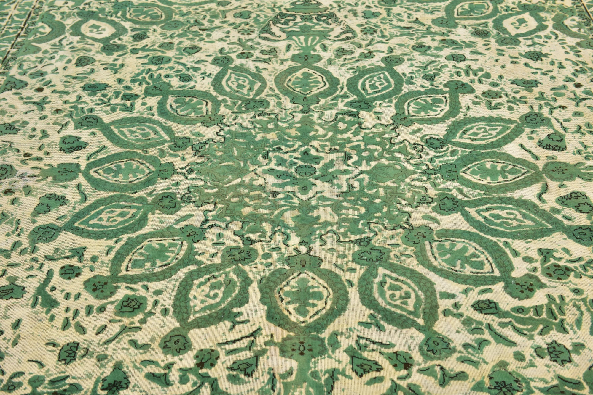 9' 9 x 12' 8 Hand Knotted Ultra Vintage Persian Wool Rug