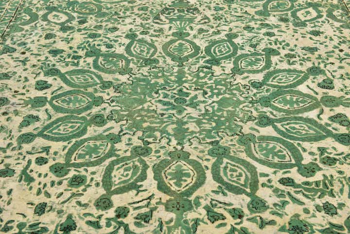 9' 9 x 12' 8 Hand Knotted Ultra Vintage Persian Wool Rug