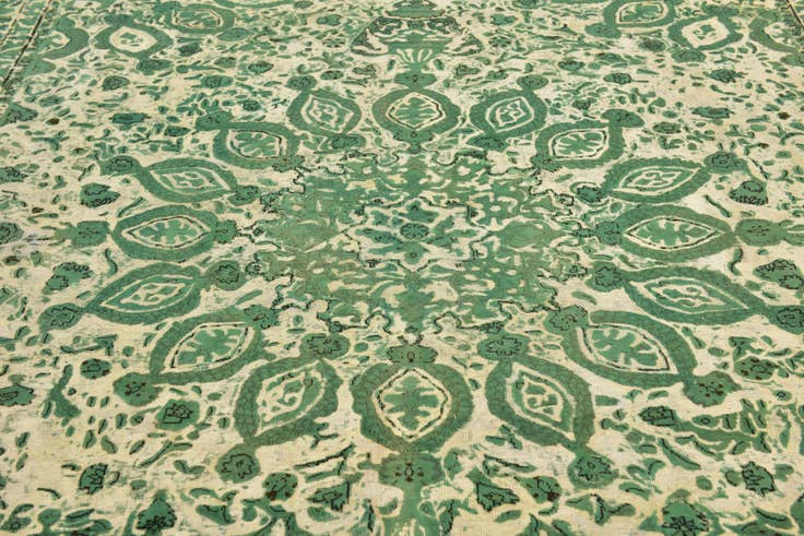 Detail image of 9' 9 x 12' 8 Hand Knotted Ultra Vintage Persian Wool Rug