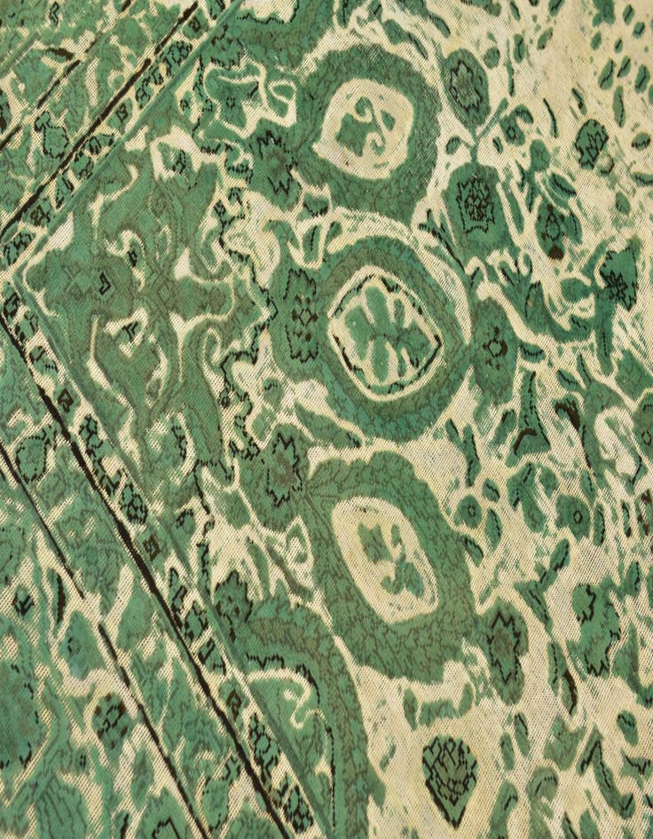 Detail image of 9' 9 x 12' 8 Hand Knotted Ultra Vintage Persian Wool Rug