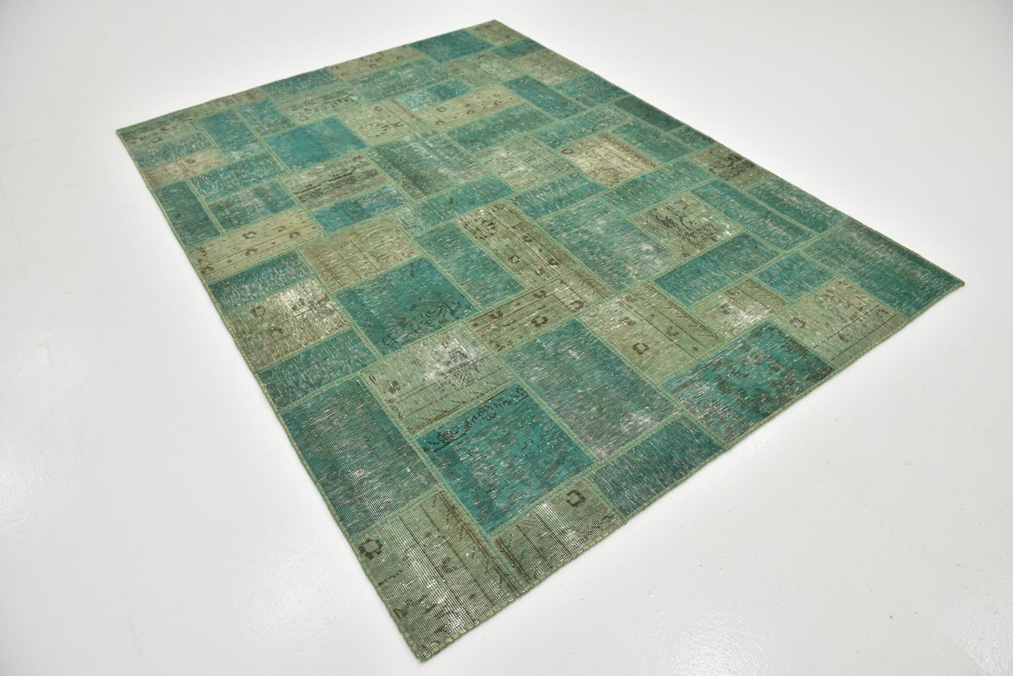 5' 10 x 7' 10 Hand Knotted Ultra Vintage Persian Wool Rug
