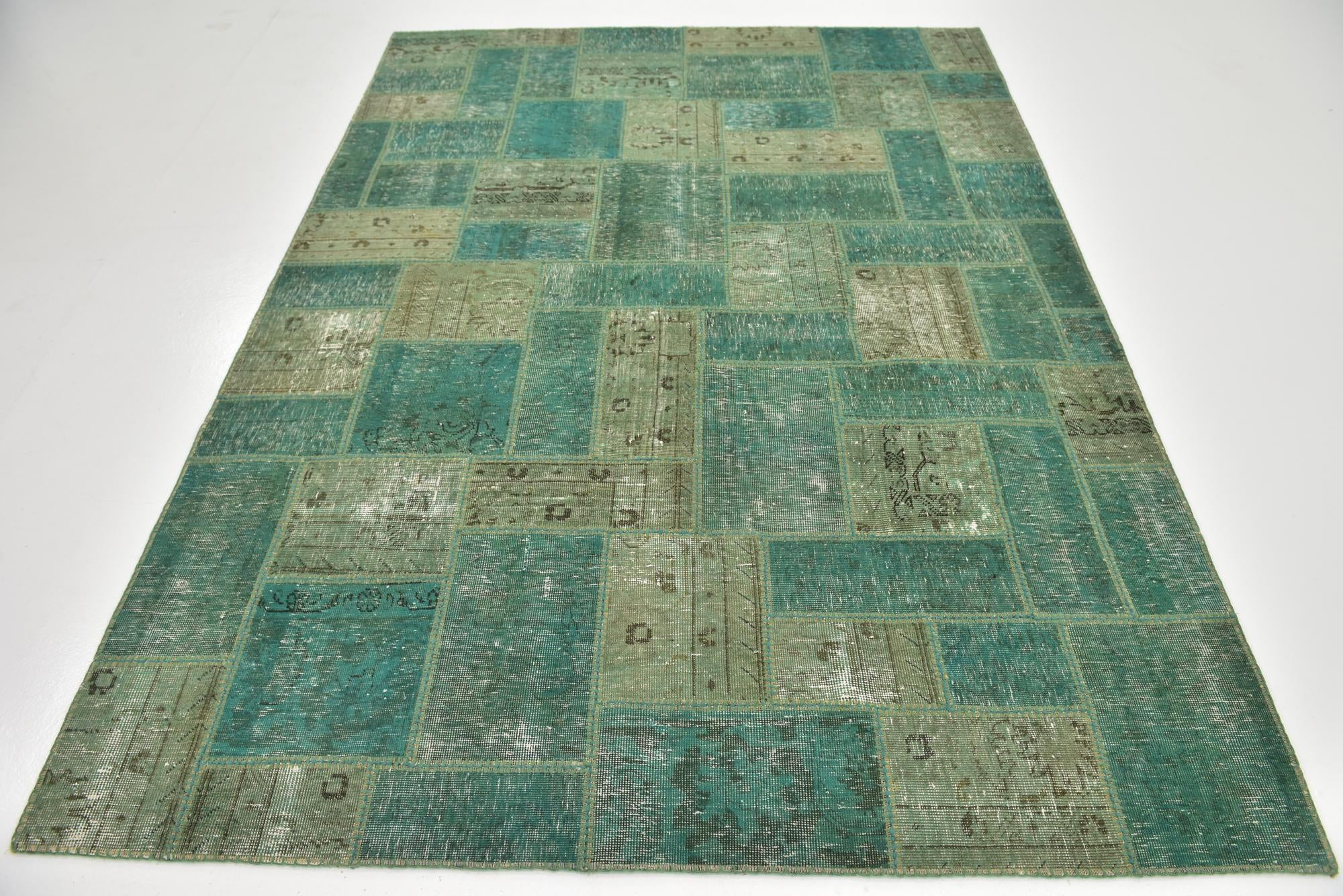 5' 10 x 7' 10 Hand Knotted Ultra Vintage Persian Wool Rug