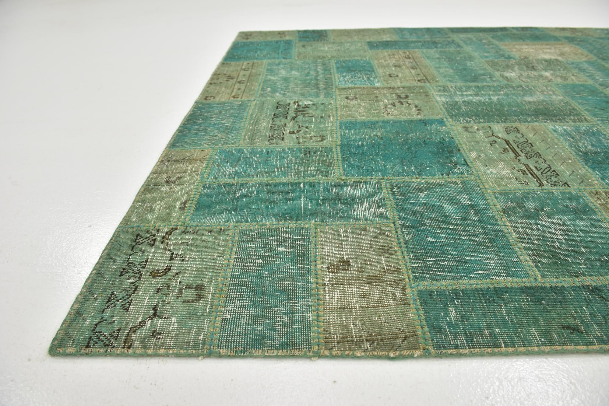 5' 10 x 7' 10 Hand Knotted Ultra Vintage Persian Wool Rug