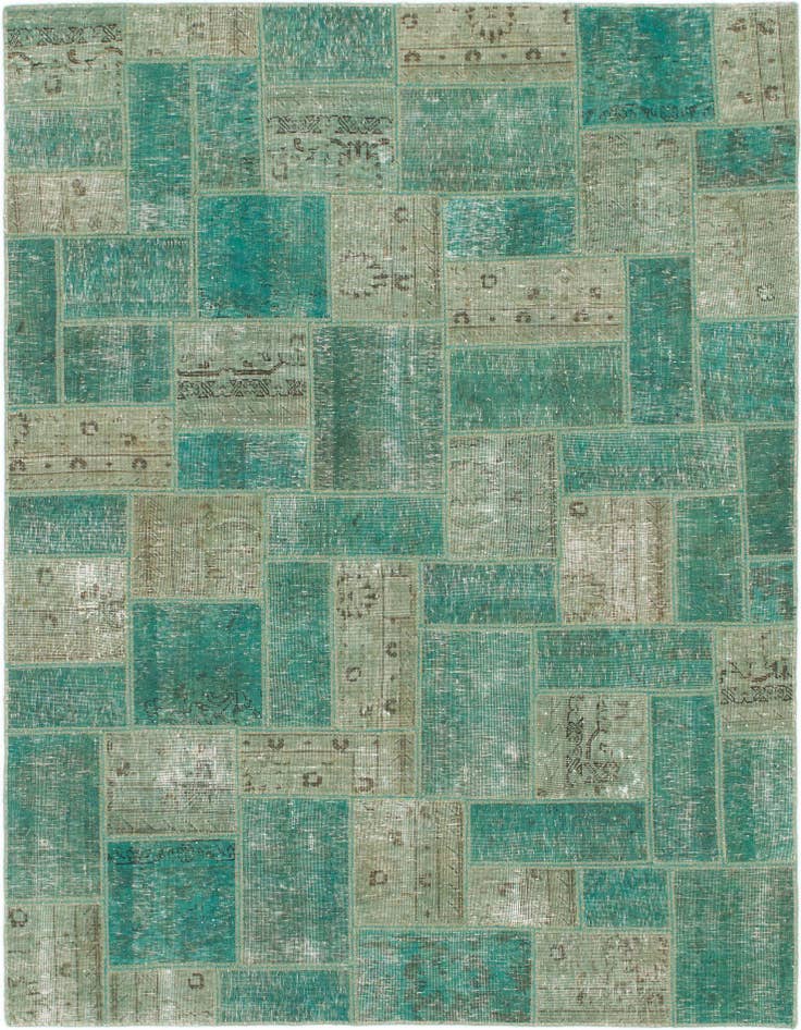 Detail image of 5' 10 x 7' 10 Hand Knotted Ultra Vintage Persian Wool Rug