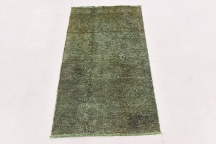 Detail image of 2' 7 x 4' 5 Hand Knotted Ultra Vintage Persian Wool Rug