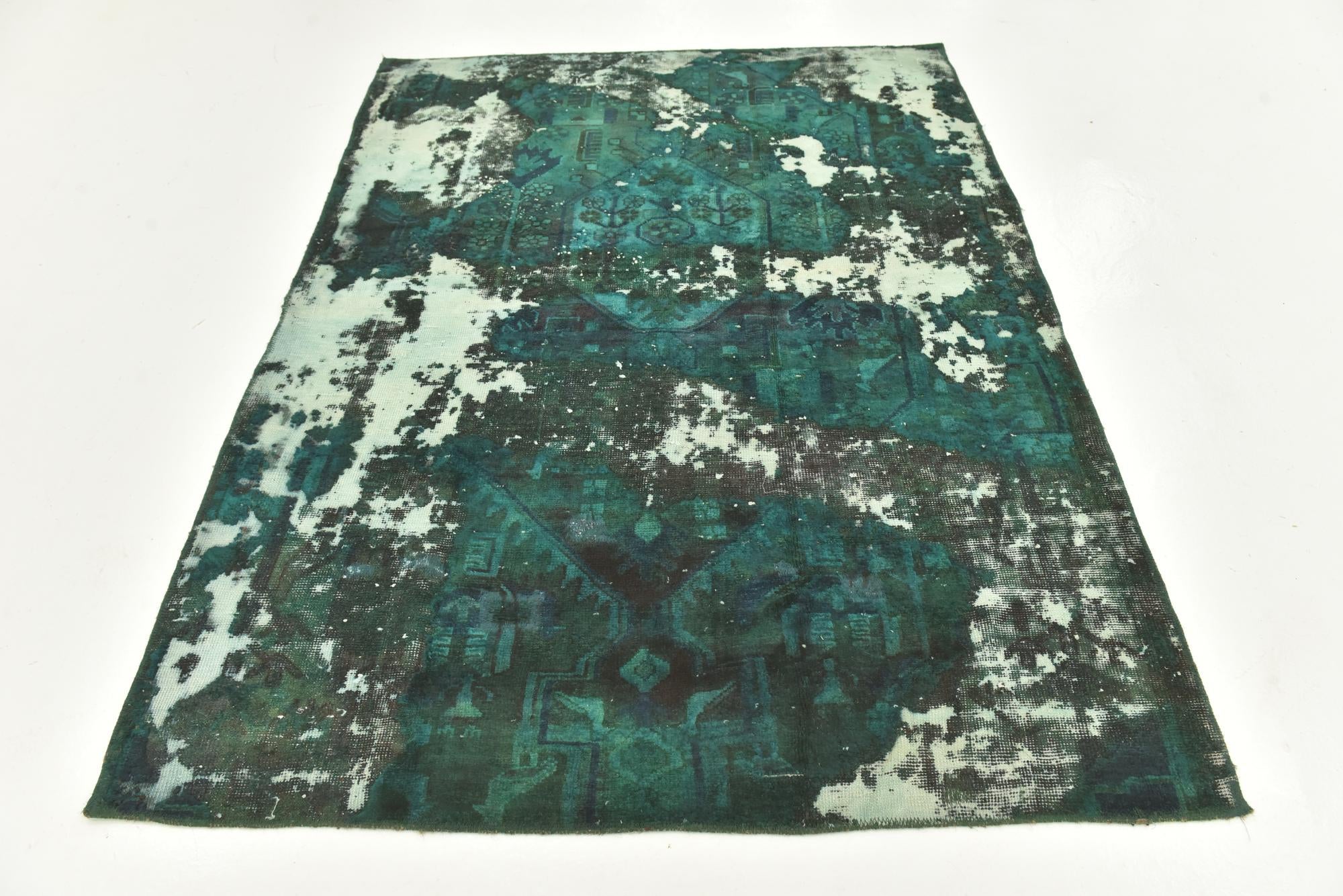 5' x 6' 6 Hand Knotted Ultra Vintage Persian Wool Rug