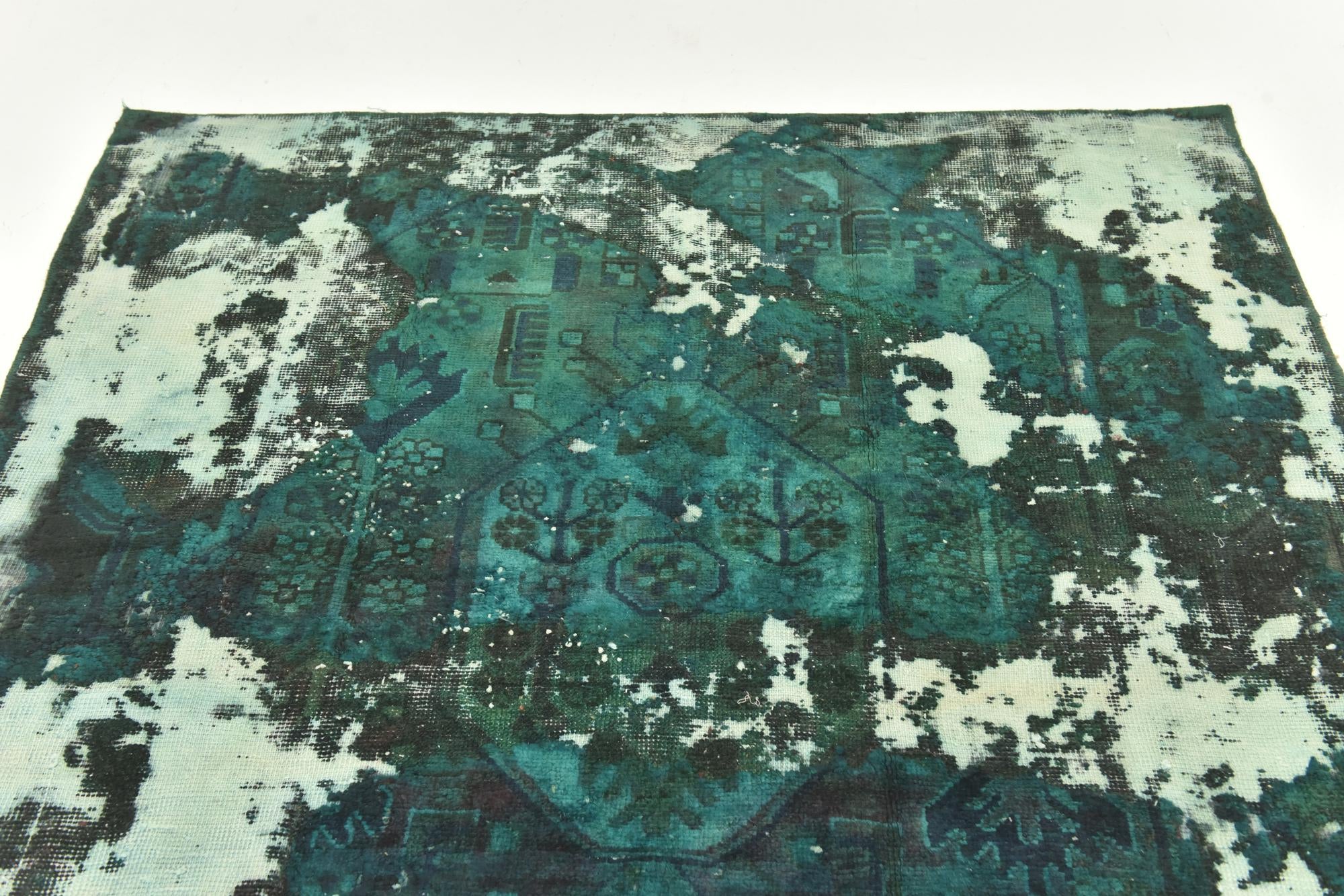 5' x 6' 6 Hand Knotted Ultra Vintage Persian Wool Rug