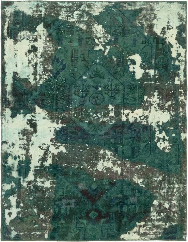 Detail image of 5' x 6' 6 Hand Knotted Ultra Vintage Persian Wool Rug