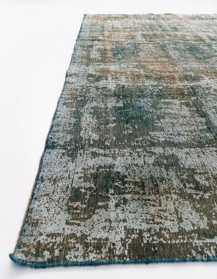 Detail image of 9' 7 x 12' 4  Hand Knotted Ultra Vintage Persian Wool Rug