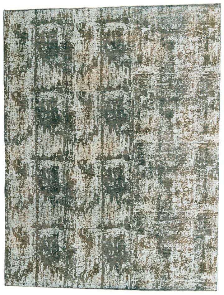 Detail image of 9' 7 x 12' 4 Hand Knotted Ultra Vintage Persian Wool Rug