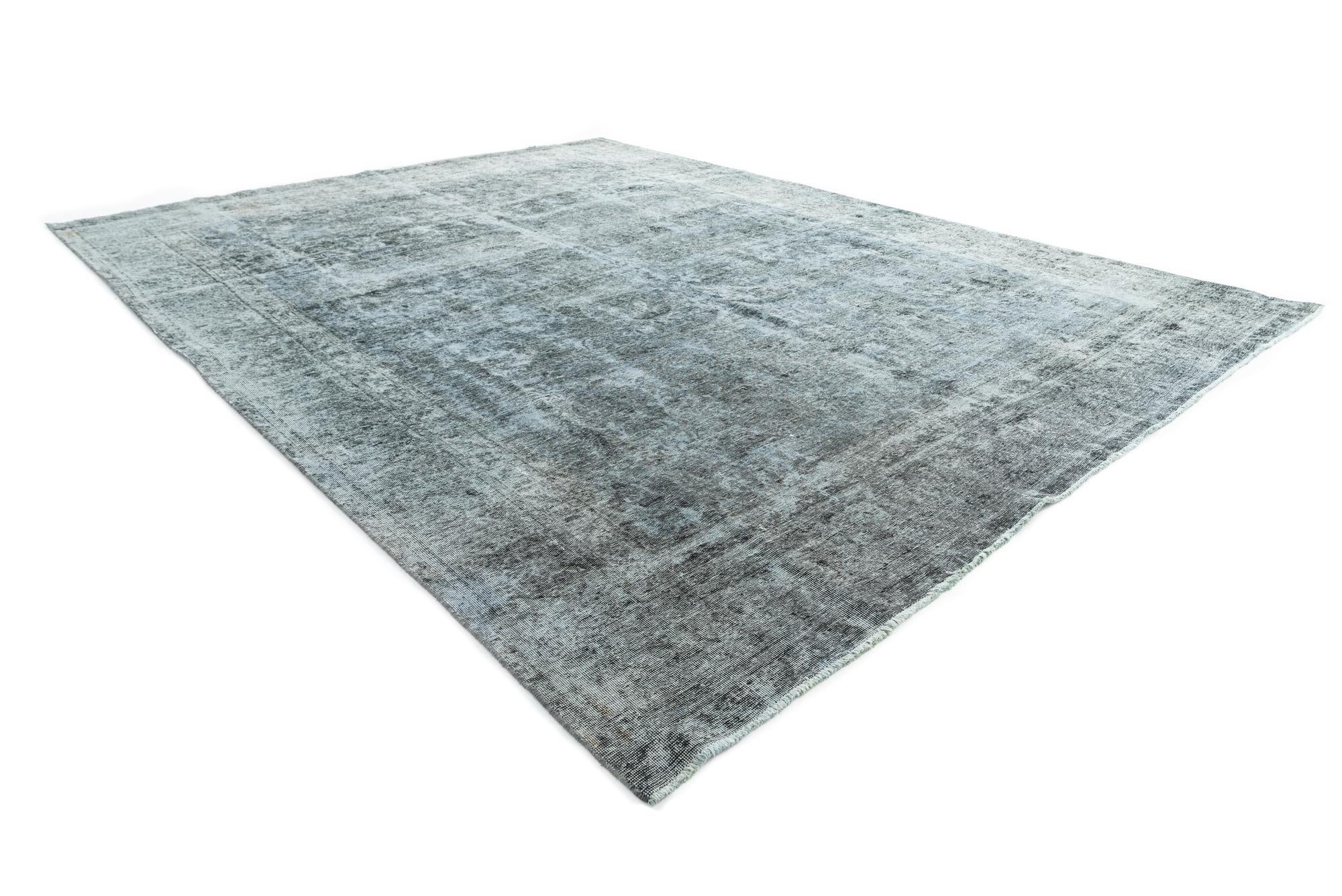 9' 8 x 12' 7 Hand Knotted Ultra Vintage Persian Wool Rug