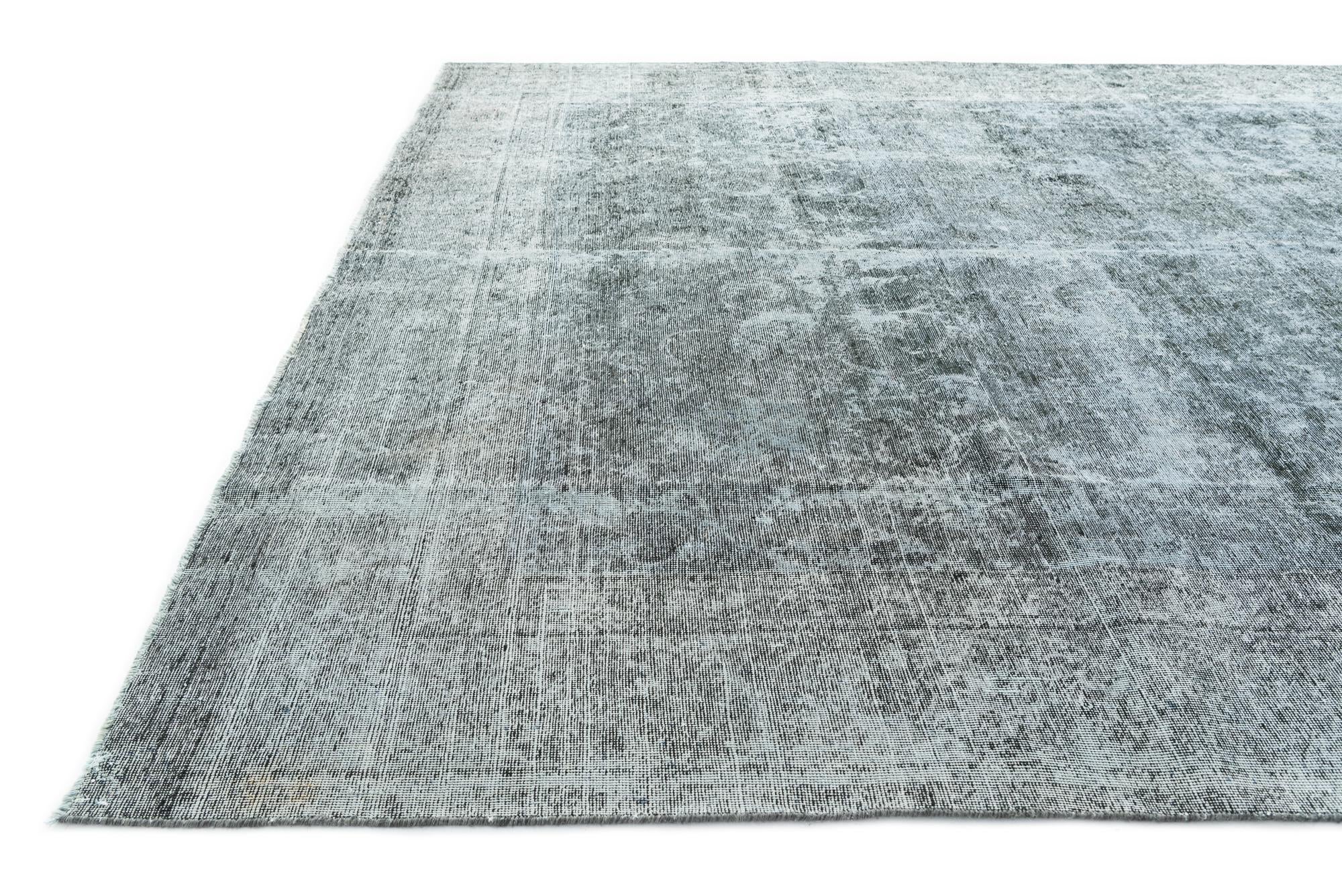 9' 8 x 12' 7 Hand Knotted Ultra Vintage Persian Wool Rug