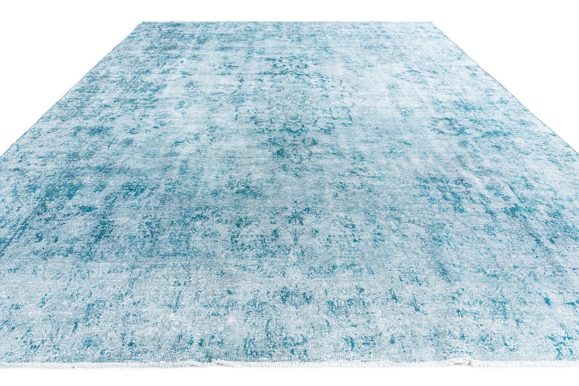 9' x 12' 5 Hand Knotted Ultra Vintage Persian Wool Rug