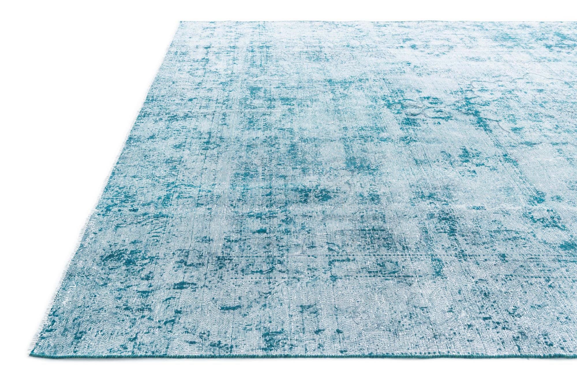 9' x 12' 5 Hand Knotted Ultra Vintage Persian Wool Rug