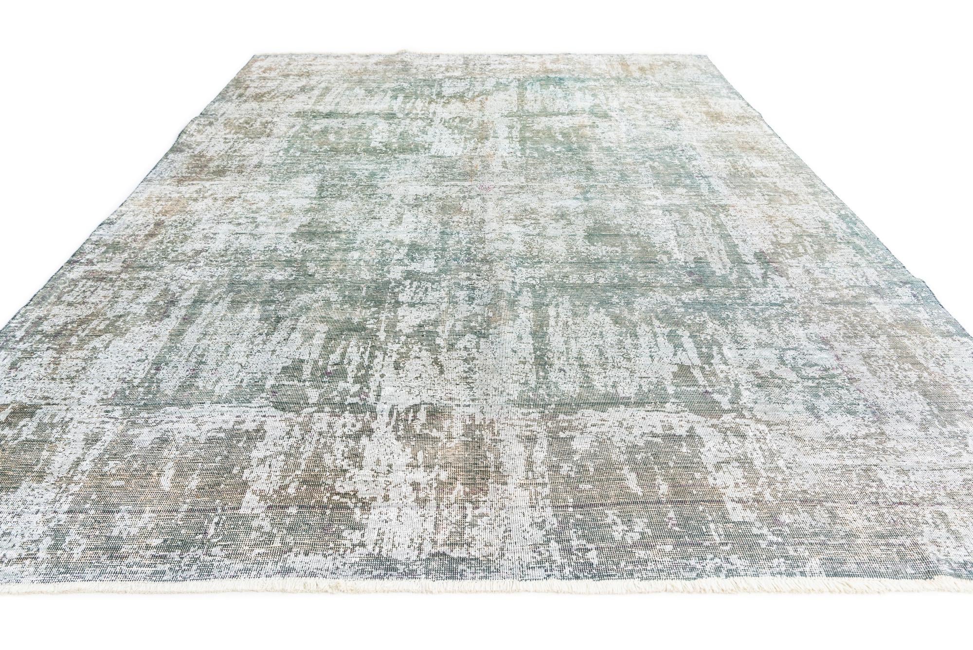 7' 9 x 10' 7 Hand Knotted Ultra Vintage Persian Wool Rug