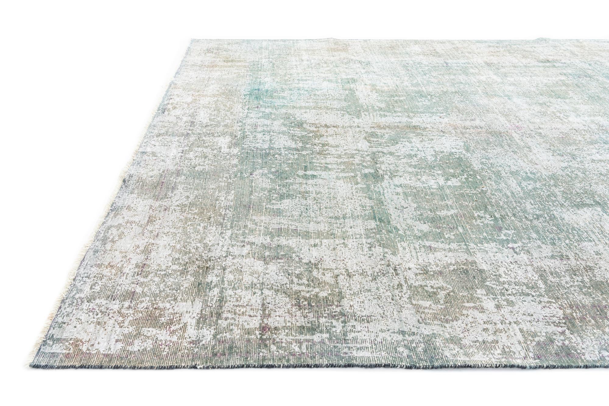 7' 9 x 10' 7 Hand Knotted Ultra Vintage Persian Wool Rug