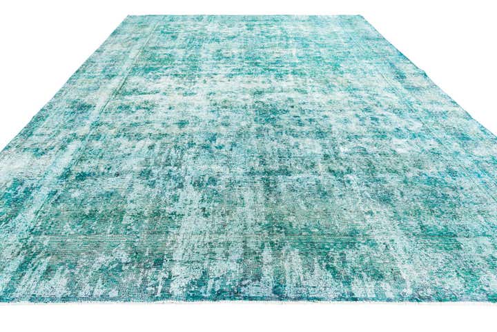 8' 8 x 12' 2 Hand Knotted Ultra Vintage Persian Wool Rug