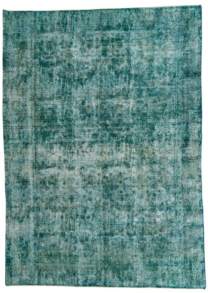 Detail image of 8' 8 x 12' 2 Hand Knotted Ultra Vintage Persian Wool Rug