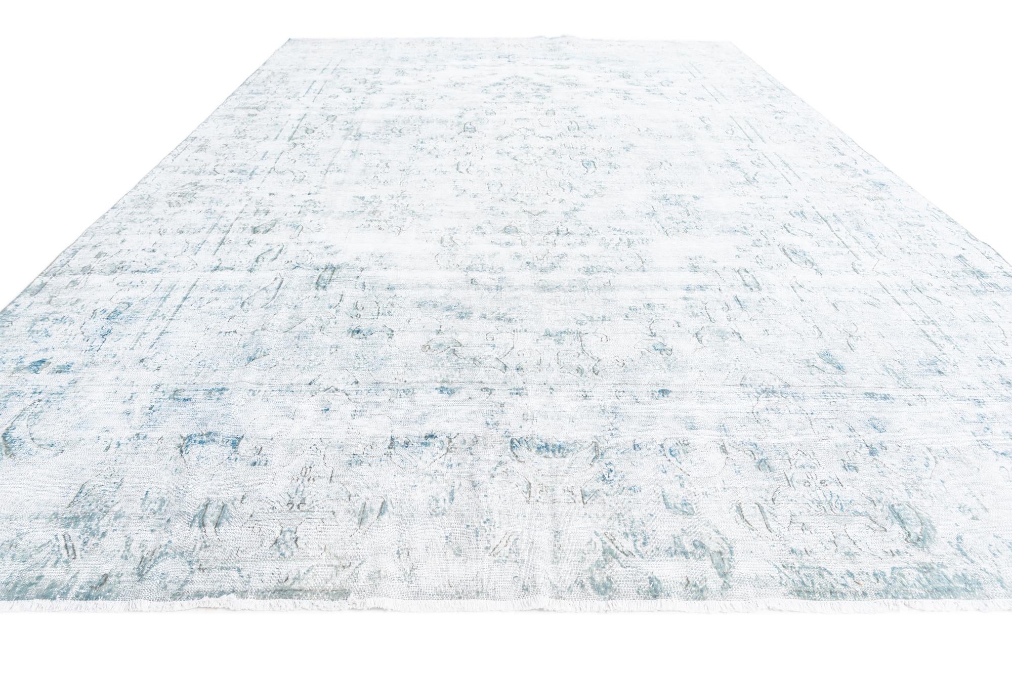 9' 5 x 13' 4 Hand Knotted Ultra Vintage Persian Wool Rug