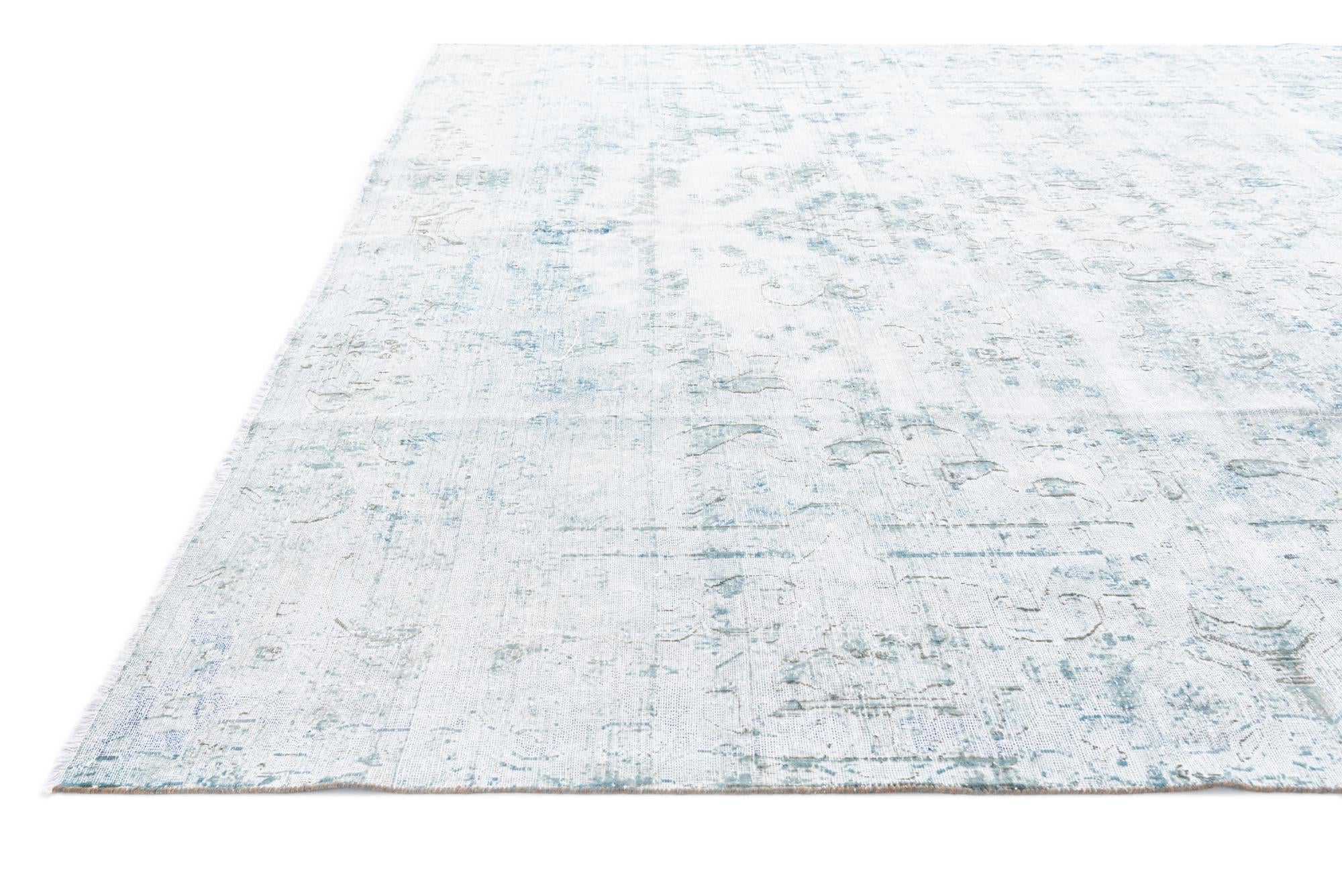 9' 5 x 13' 4 Hand Knotted Ultra Vintage Persian Wool Rug