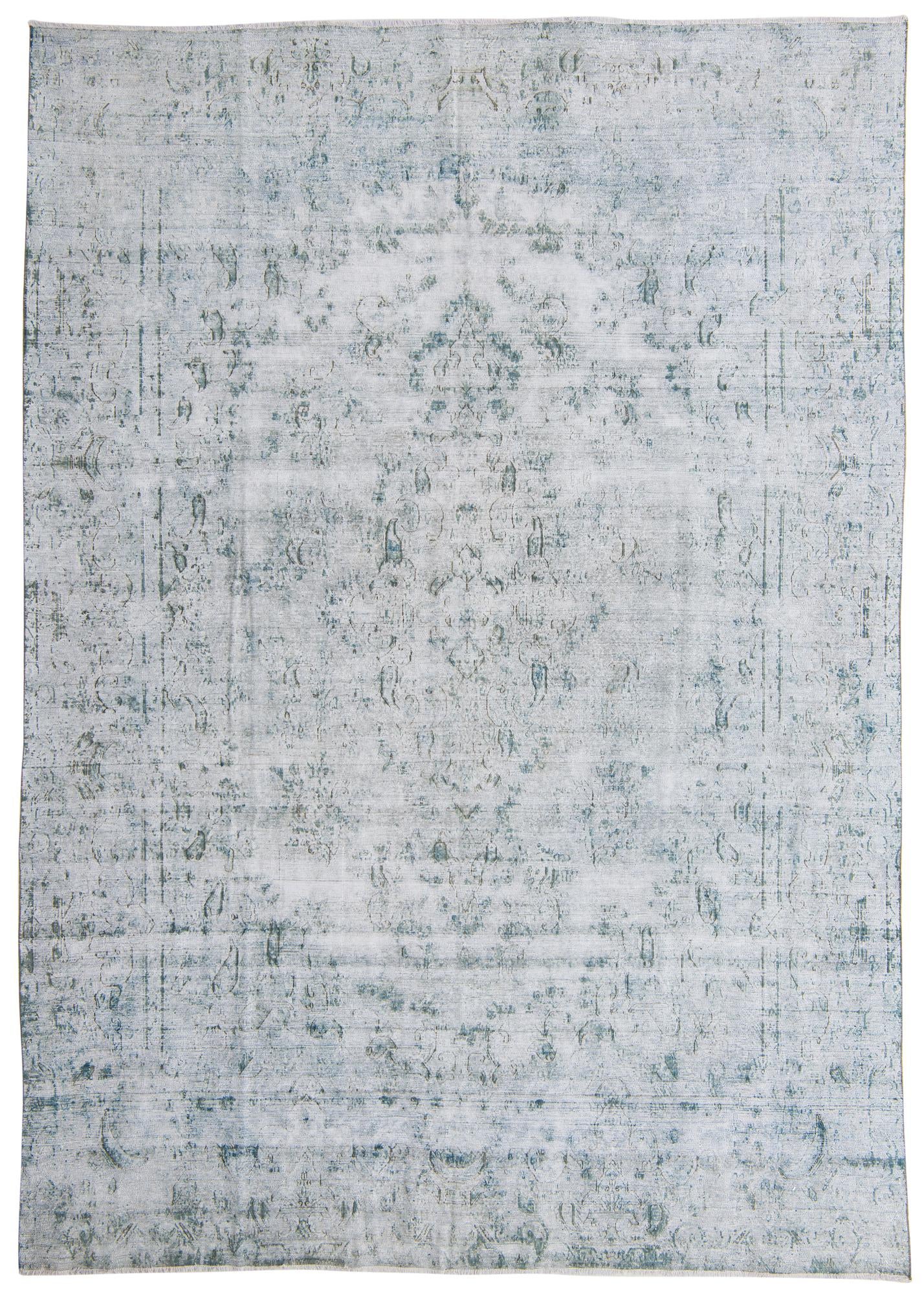 9' 5 x 13' 4 Hand Knotted Ultra Vintage Persian Wool Rug