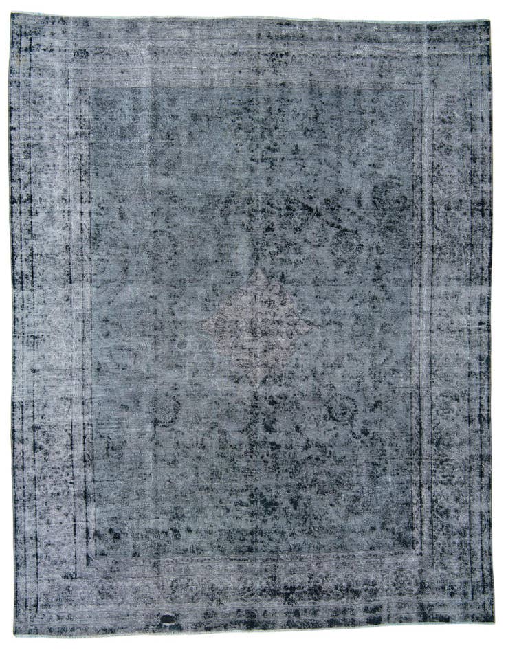 Detail image of 9' 7 x 12' 9 Hand Knotted Ultra Vintage Persian Wool Rug