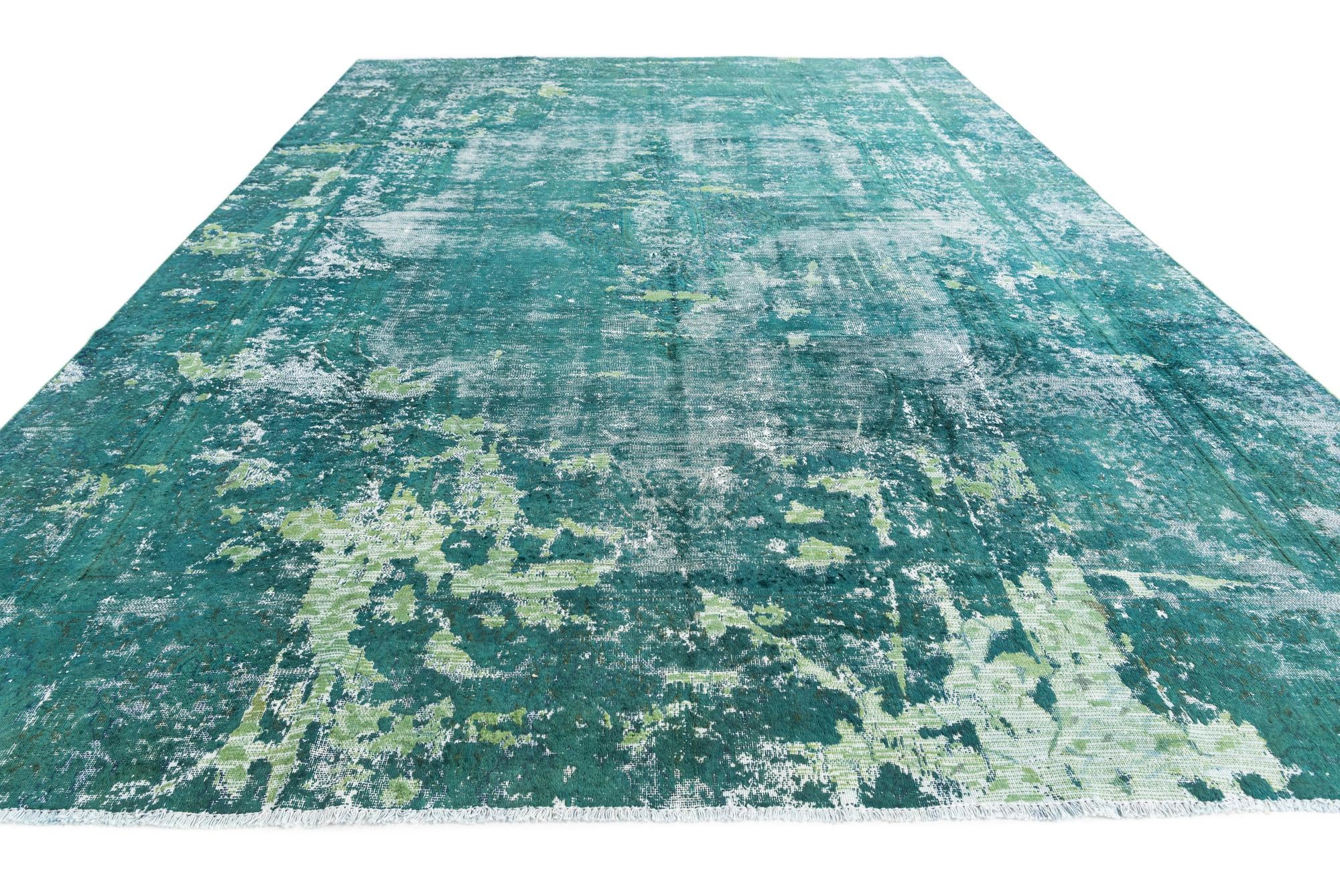 8' 10 x 12' 8 Hand Knotted Ultra Vintage Persian Wool Rug