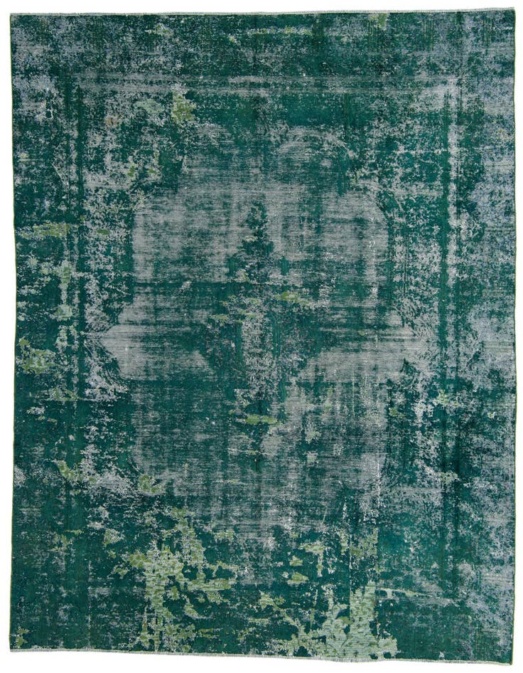 Detail image of 8' 10 x 12' 8 Hand Knotted Ultra Vintage Persian Wool Rug