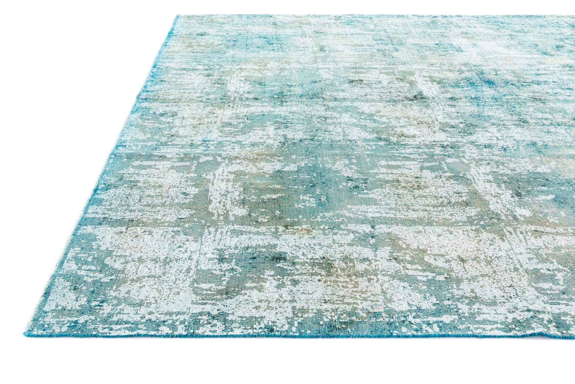 9' x 12' 3 Hand Knotted Ultra Vintage Persian Wool Rug