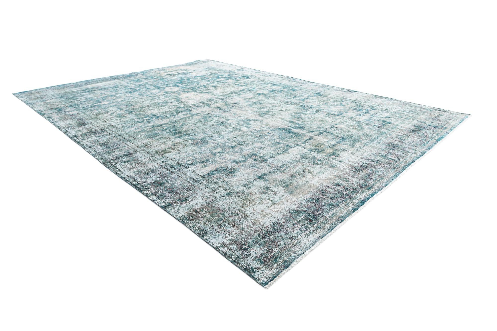 9' 5 x 12' 10 Hand Knotted Ultra Vintage Persian Wool Rug