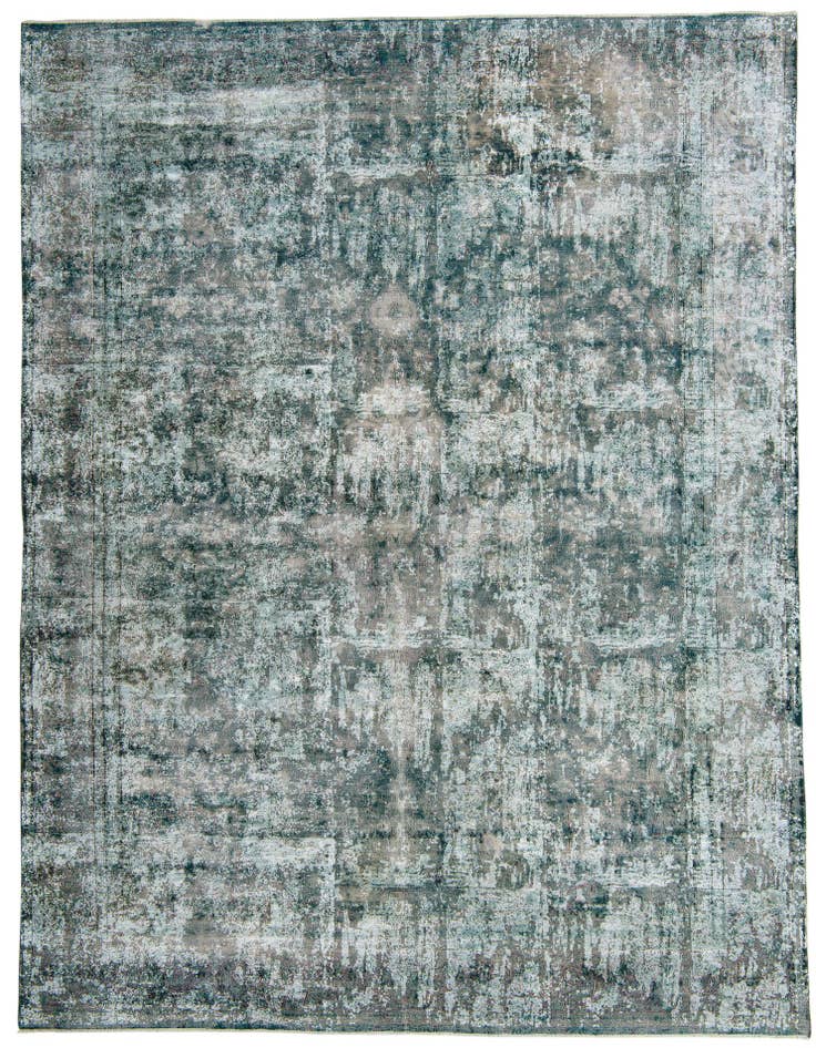 Detail image of 9' 5 x 12' 10 Hand Knotted Ultra Vintage Persian Wool Rug