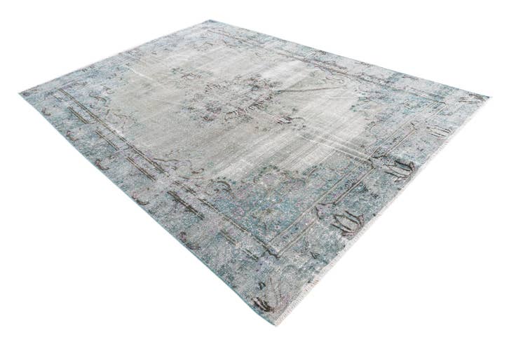 Detail image of 6' 6 x 9' Hand Knotted Ultra Vintage Persian Wool Rug