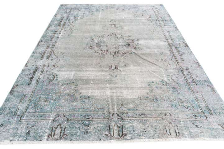 6' 6 x 9' Hand Knotted Ultra Vintage Persian Wool Rug