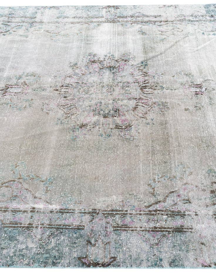 Detail image of 6' 6 x 9'  Hand Knotted Ultra Vintage Persian Wool Rug