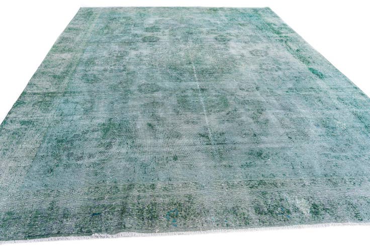 Detail image of 8' 8 x 11' 6 Hand Knotted Ultra Vintage Persian Wool Rug