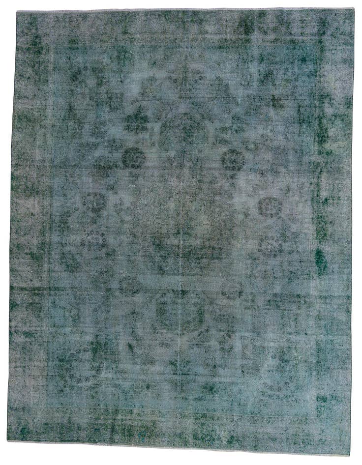 Detail image of 8' 8 x 11' 6 Hand Knotted Ultra Vintage Persian Wool Rug