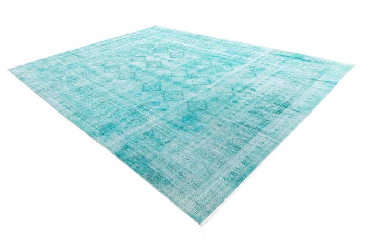 9' 5 x 12' 4 Hand Knotted Ultra Vintage Persian Wool Rug