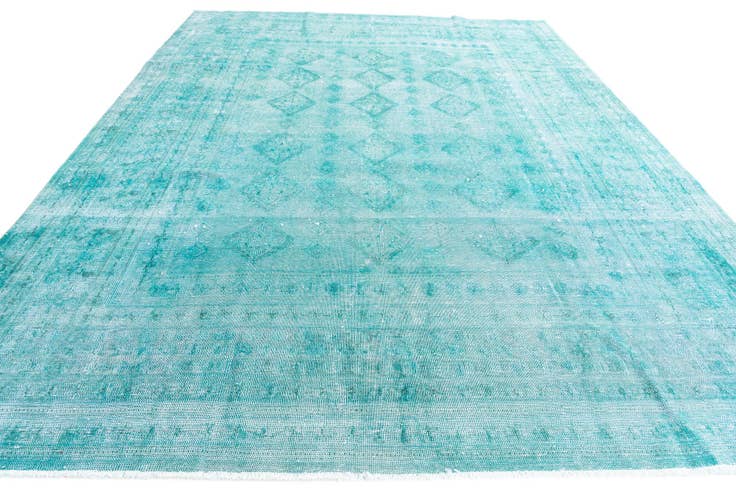 Detail image of 9' 5 x 12' 4 Hand Knotted Ultra Vintage Persian Wool Rug