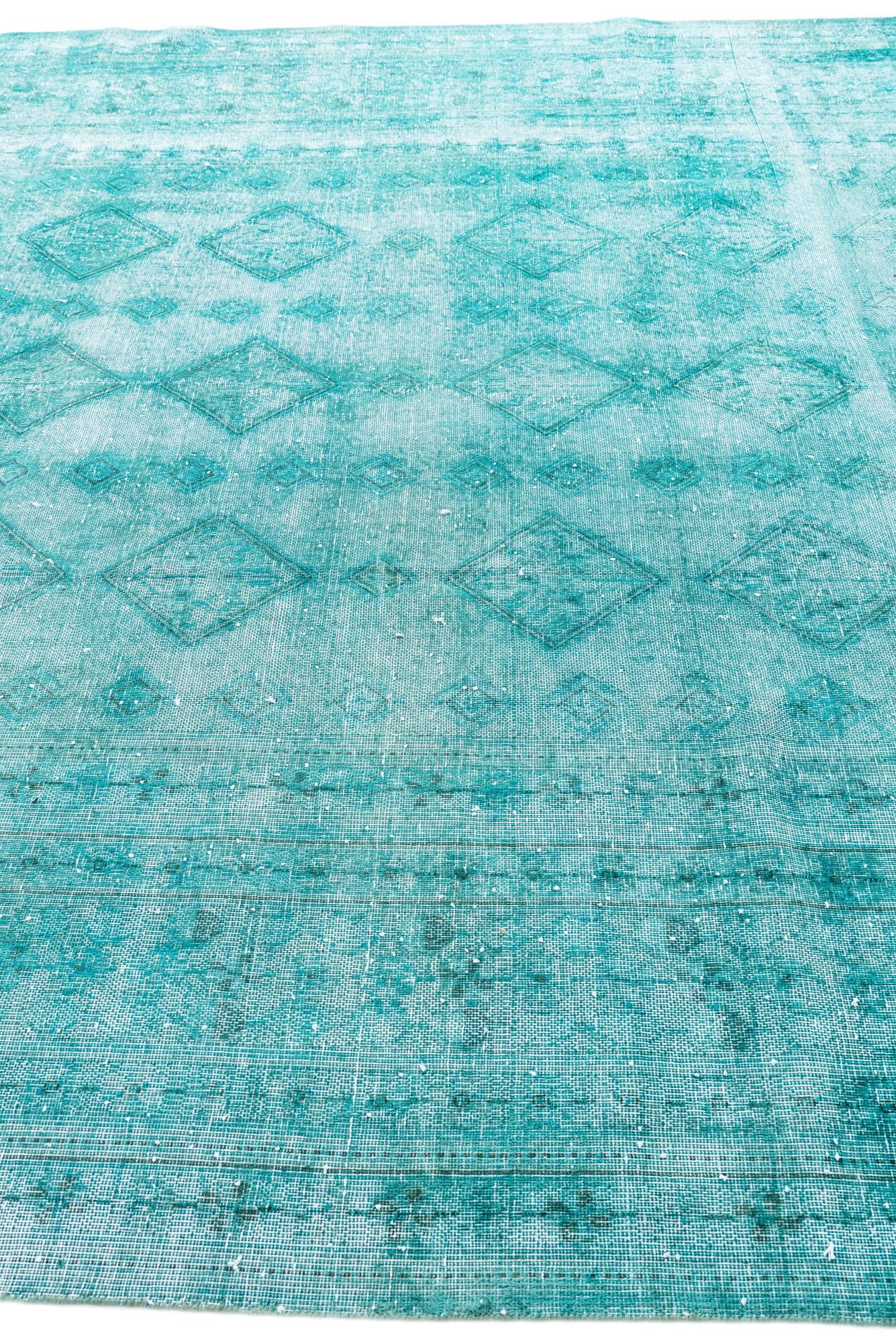 9' 5 x 12' 4 Hand Knotted Ultra Vintage Persian Wool Rug