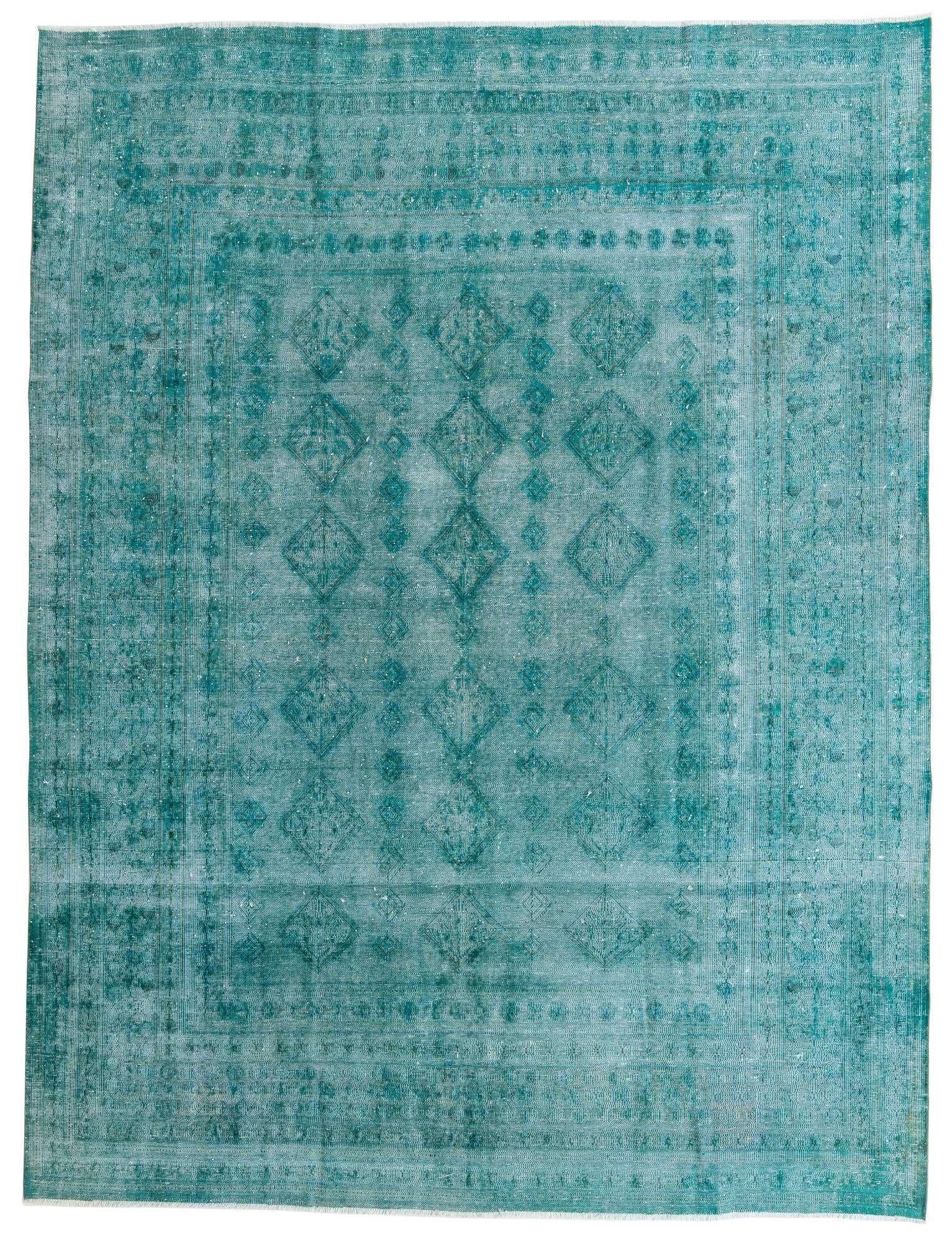 9' 5 x 12' 4 Hand Knotted Ultra Vintage Persian Wool Rug