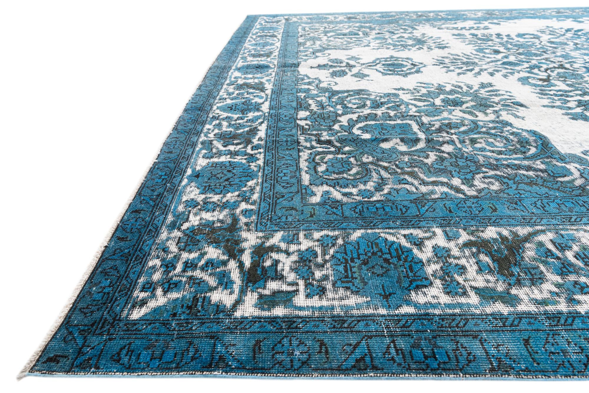 9' 8 x 12' 9 Hand Knotted Ultra Vintage Persian Wool Rug