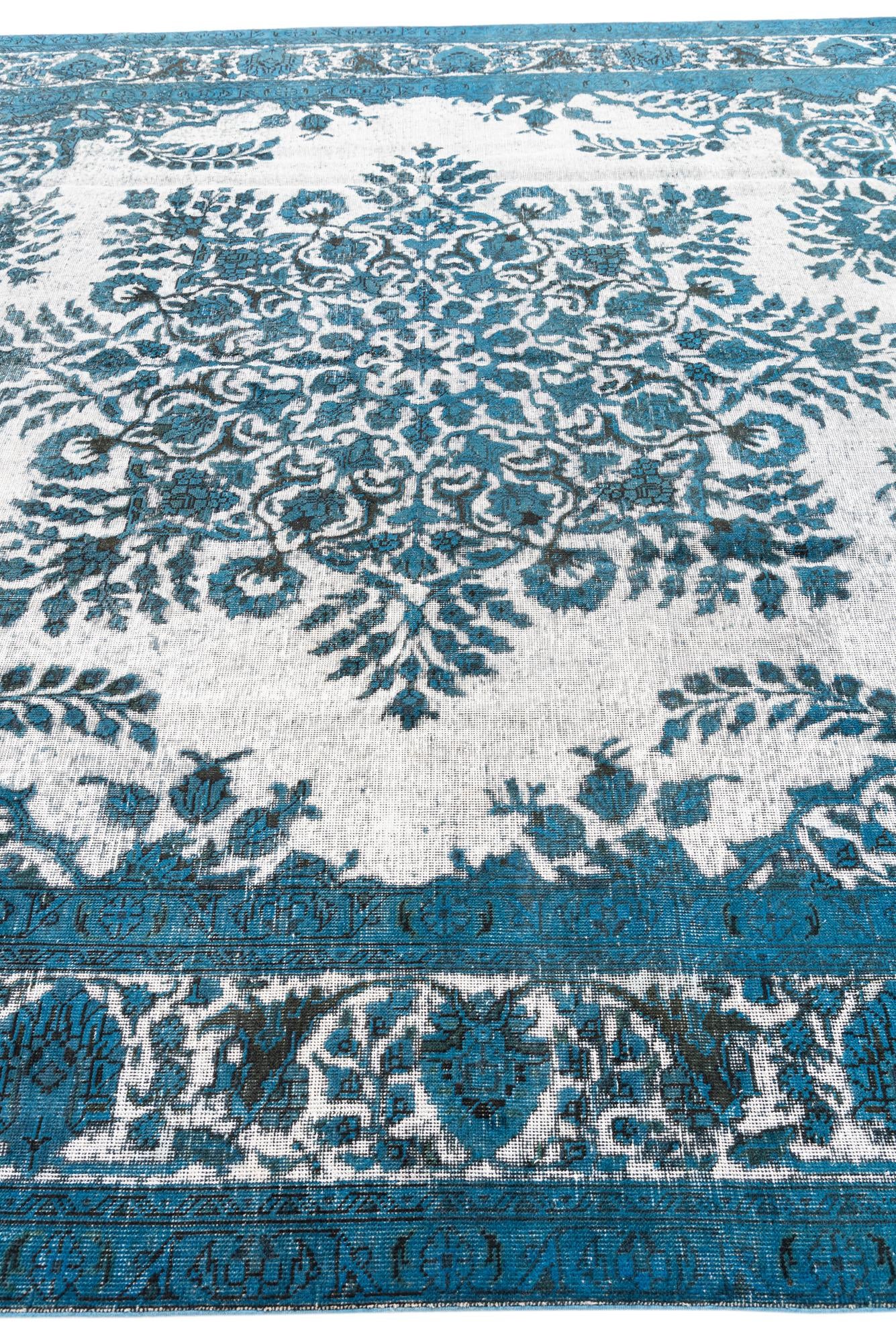 9' 8 x 12' 9 Hand Knotted Ultra Vintage Persian Wool Rug