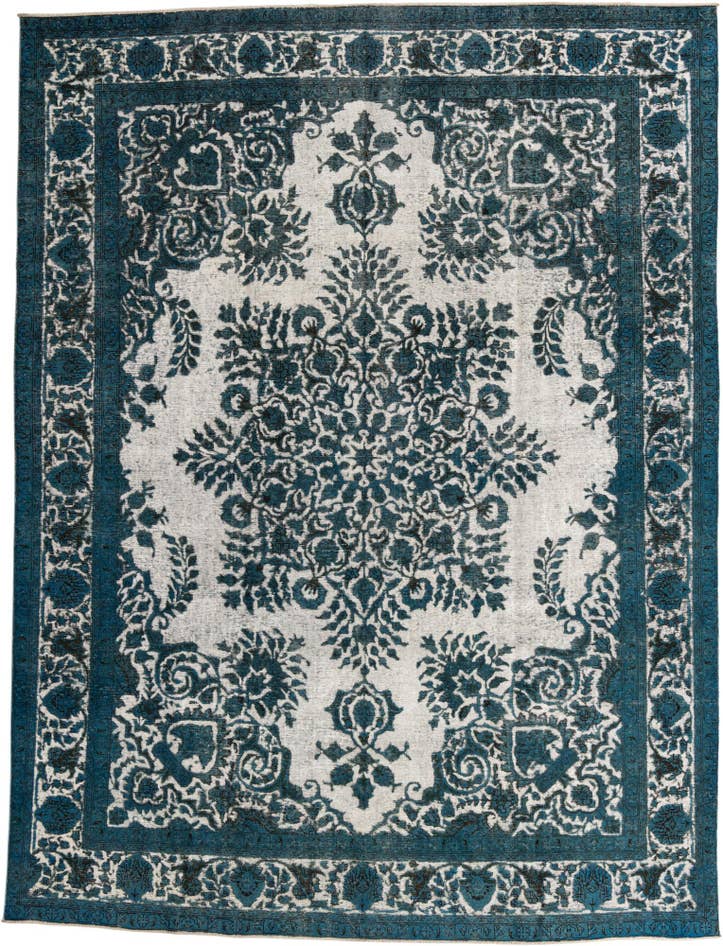 Detail image of 9' 8 x 12' 9 Hand Knotted Ultra Vintage Persian Wool Rug